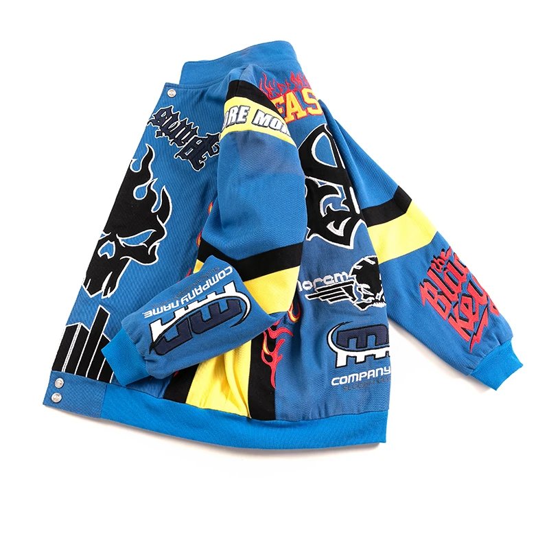 Flaming Skull Racer Jacket